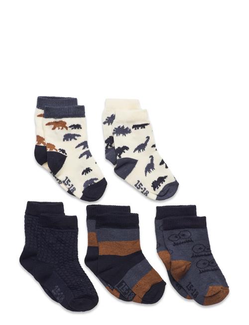 Minymo | Socks W. Pattern (5-Pack) | 27\30