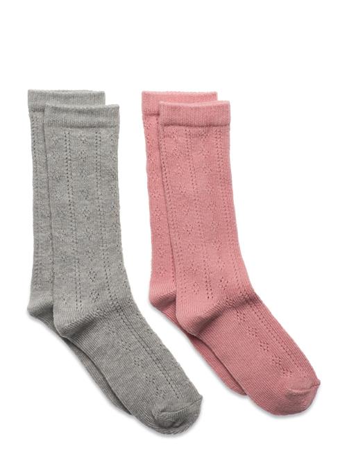 Minymo | Knee Socks Pointelle (2-Pack) | 15/18