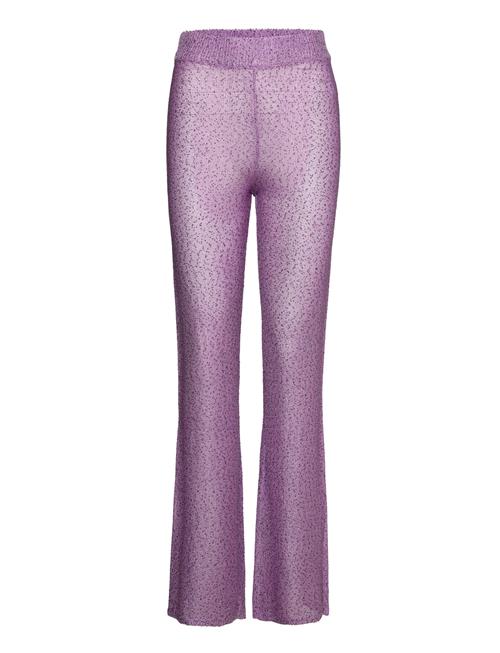 REMAIN Birger Christensen | Sequin Knit Fitted Flared Pants | 36