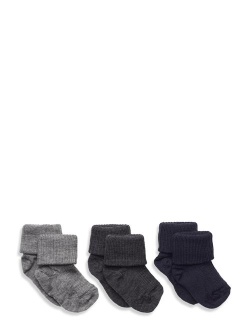 mp Denmark | Wool Rib Baby Socks - 3-Pack | 15/16