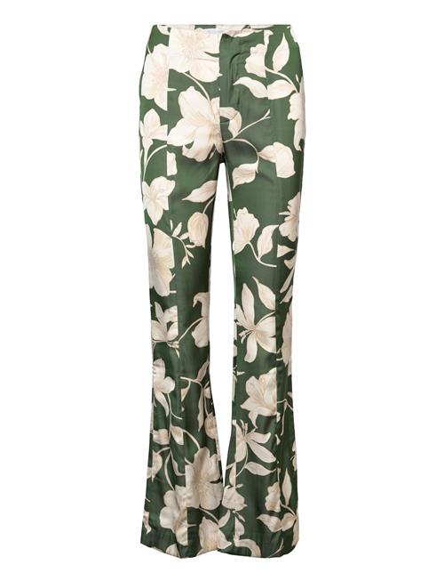 Mango | Flared Floral-Print Trousers | 34