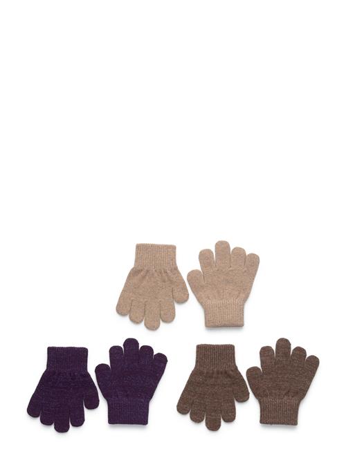 mikk-line | Magic Gloves 3 Pack W. Lurex | 4-7Y
