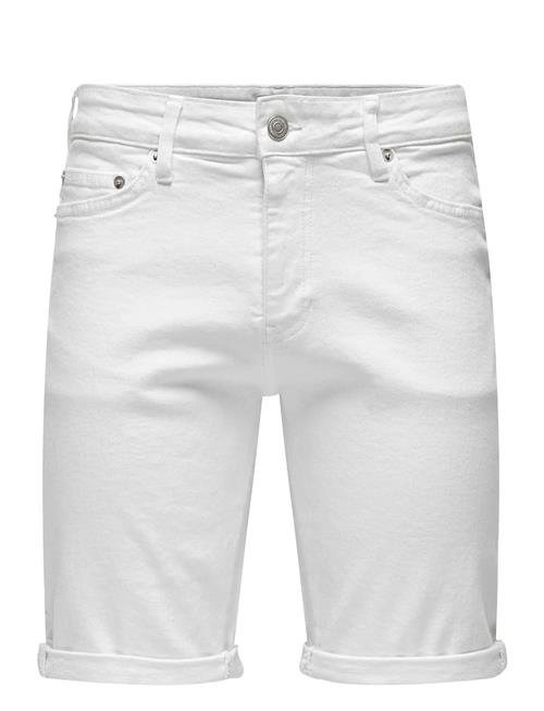 ONLY & SONS | Onsply White 9297 Azg Dnm Shorts | M