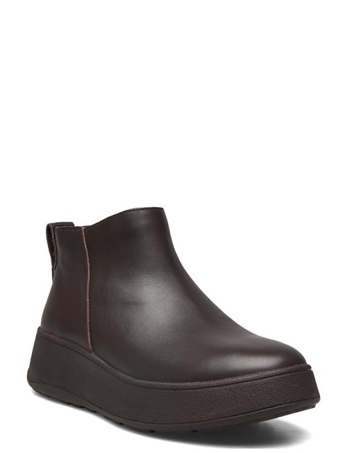 FitFlop | F-Mode Leather Flatform Zip Ankle Boots | 41