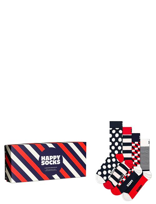 Happy Socks | 4-Pack Classic Navy Socks Gift Set | 41-46