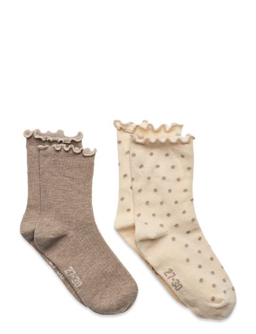 Minymo | Socks W. Lettuce Edge (2-Pack) | 23\26