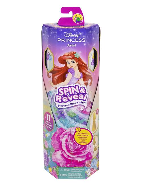 Disney Princess | Disney Princess Spin & Reveal Ariel Fashion Doll & Accessories With 11 Surprises | ONE SIZE