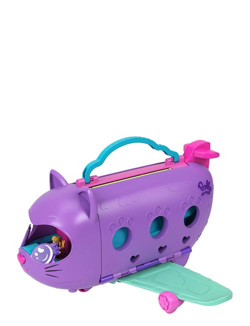 Polly Pocket | Kitty Airways Playset With 2 Micro Dolls And Pet, Airplane Travel Toy With Accessories | ONE SIZE