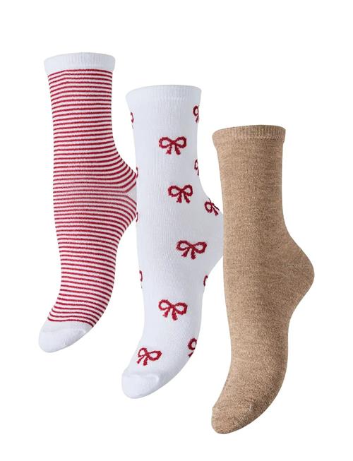 Pieces | Pcjopi Xmas Glitter Socks 3-Pack Box Bc | ONE SIZE