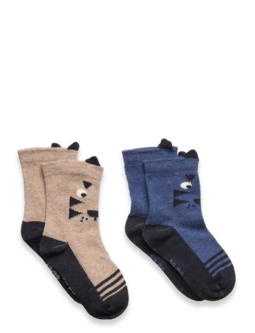 Minymo | Socks W. 3D Effect (2-Pack) | 35\38