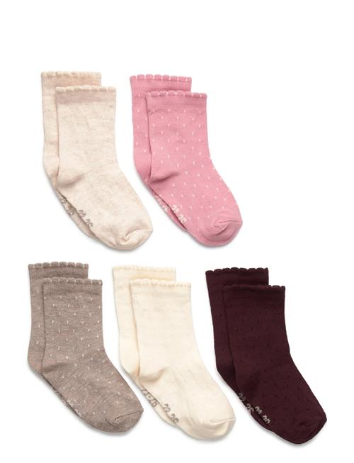 Minymo | Socks W. Knit (5-Pack) | 19\22