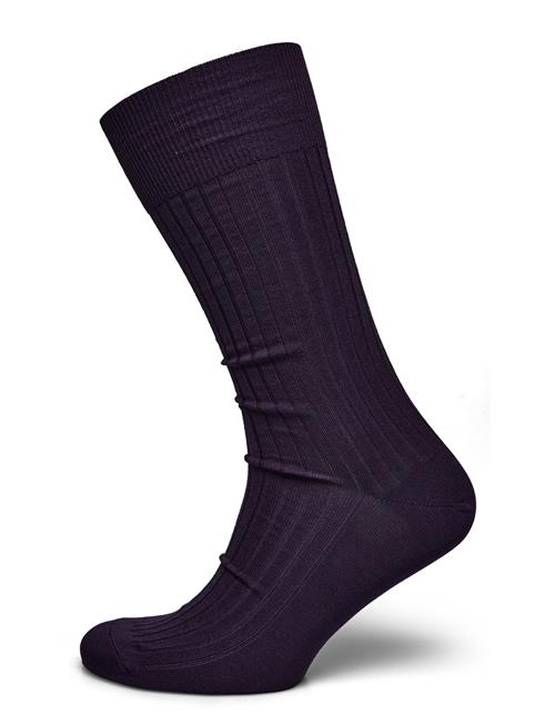 AN IVY | Purple Ribbed Socks | 39-42