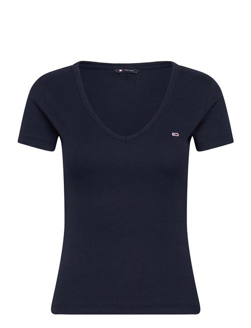 Tommy Jeans | Tjw Slim Essential Rib V Ss | M