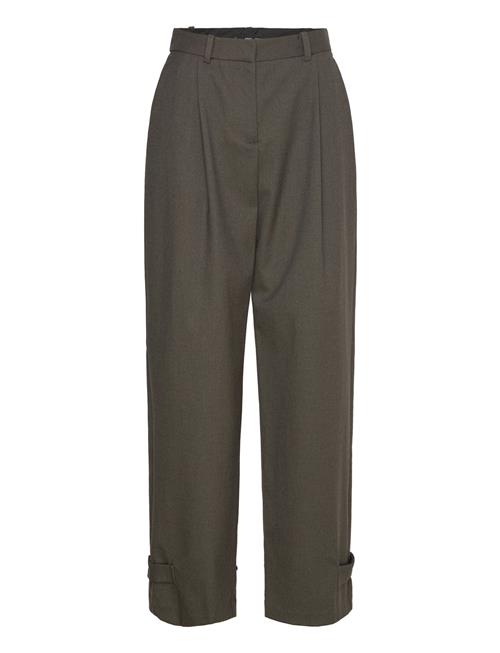 Mango | Buttoned-Hem Wide Leg Trousers | 38