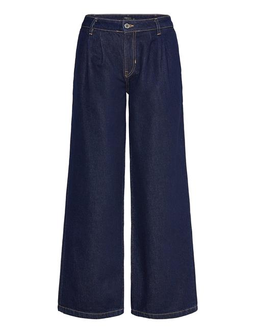 Mango | Rinse-Wash Wide Leg Jeans With Pleats | 36