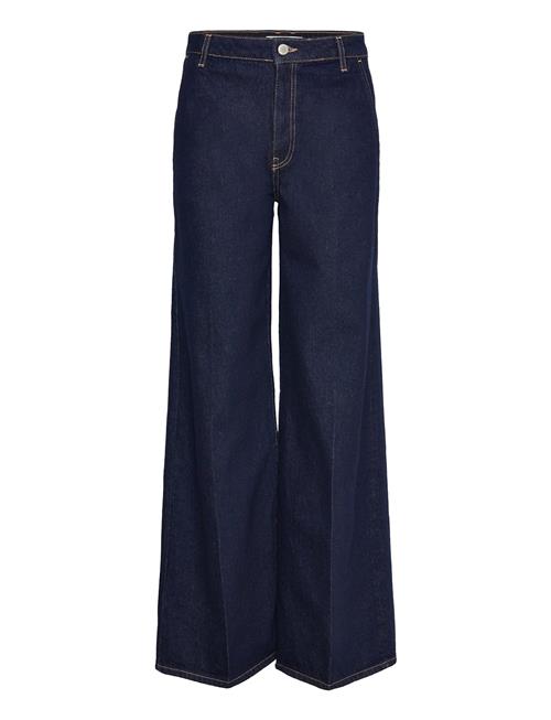Mango | High-Rise Wide Leg Rinse-Wash Jeans | 34
