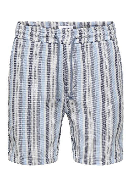 ONLY & SONS | Onstrev Life Reg Struc Stripe Shorts | L