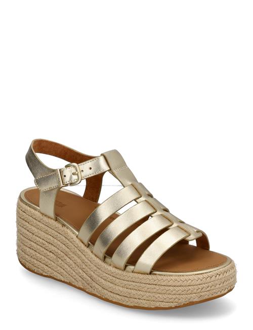FitFlop | Platfforms Espadr. Leather Fisherman Wedge Sandals | 39