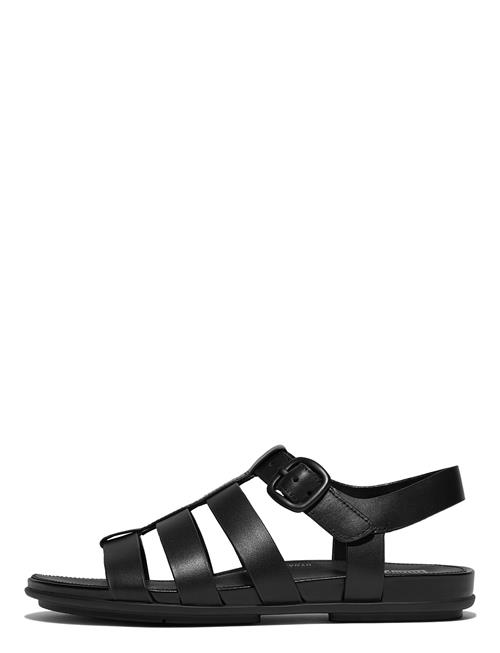 FitFlop | Gracie Rubber-Buckle Leather Fisherman Sandals | 37