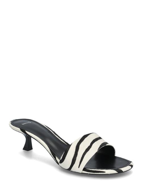 Mango | Zebra-Print Fur Sandals | 36