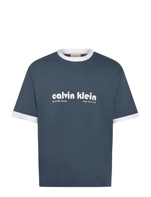 Calvin Klein Jeans | Ss Retro Logo Ringer 16S Rlxd Te | XS