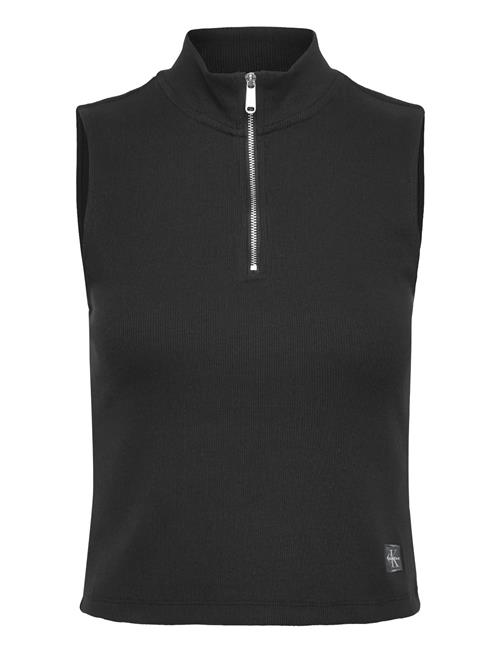 Calvin Klein Jeans | A- Woven Label Sl Qz Top | XS