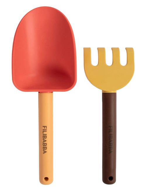 Filibabba | Strandsæt Med Skovl Og Rive - Peach Mix | ONE SIZE