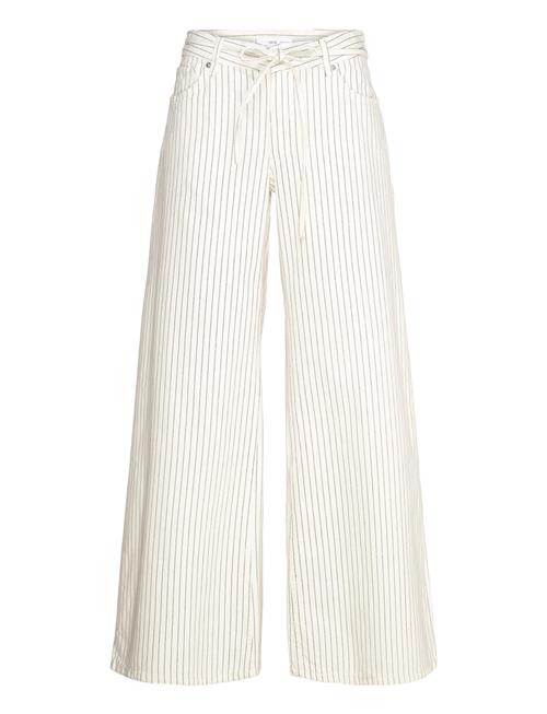 Mango | Wide Leg Jeans With Stripes And Belt | 44