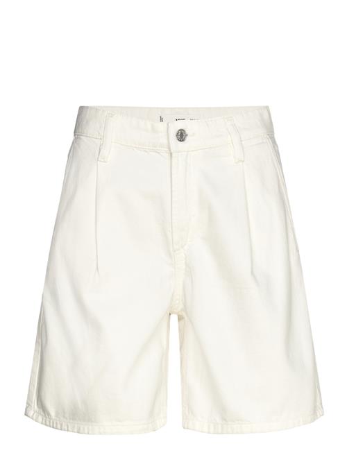 Mango | Mid-Rise Denim Bermuda Shorts With Pleats | 44