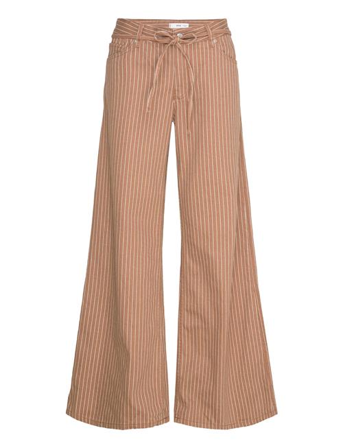 Mango | Wide Leg Jeans With Stripes And Belt | 32