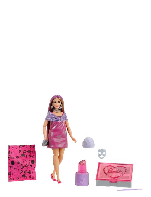 Barbie | Party Unboxed Glam Party Series Pink Sparkle Doll & Accessories With 10 Surprises | ONE SIZE