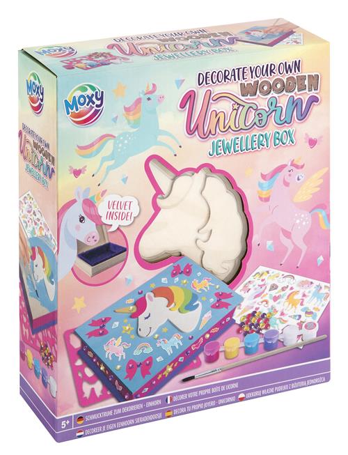 Sense | Dyo Wooden Unicorn Jewellery Box +6 Paint/Stickers | ONE SIZE