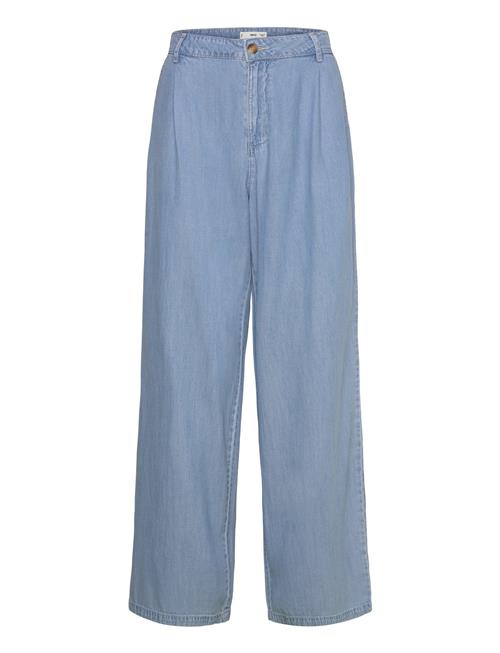 Mango | Wide Leg Lyocell Pants With Pleats | 38