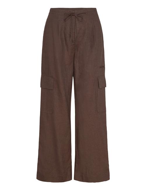 Mango | Linen Cargo Trousers | 38