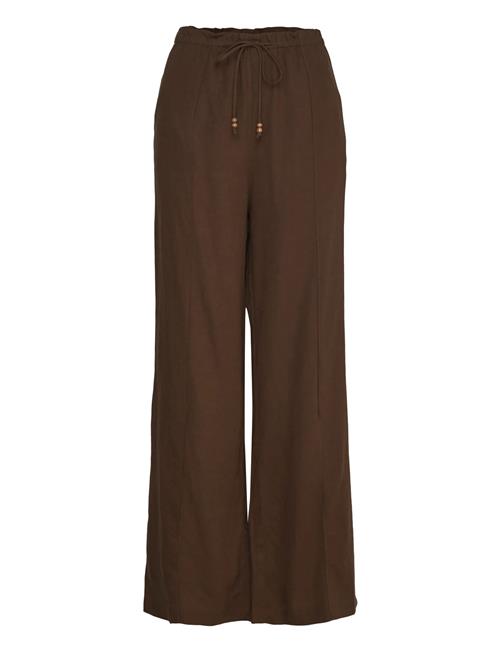 Mango | Linen-Blend Elastic Waist Trousers | XS