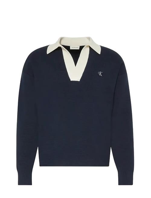 Calvin Klein Jeans | Ls Solid Oversized Johnny Collar | S