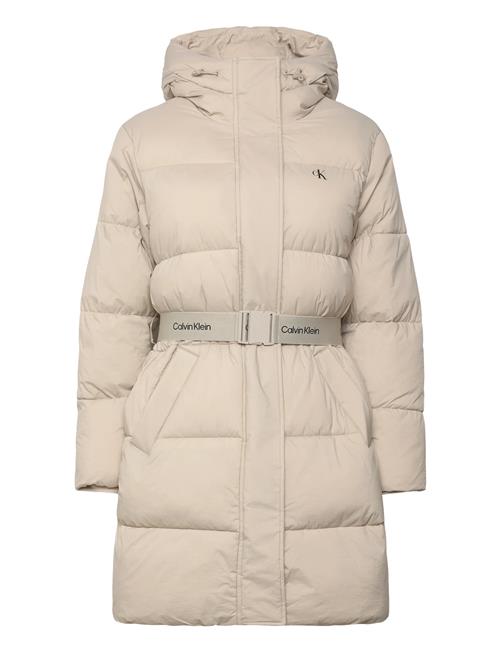 Calvin Klein Jeans | Belted Midweight Long Puffer | M