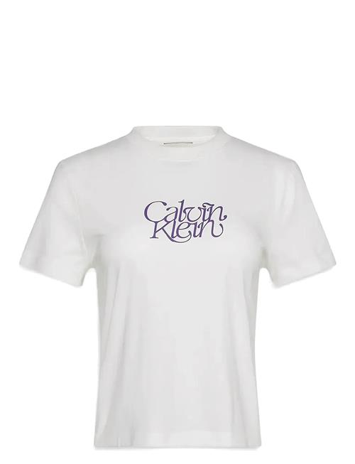 Calvin Klein Jeans | Ss Fitted Script Calvin Klein Te | XS