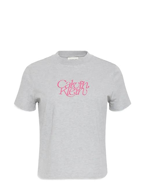 Calvin Klein Jeans | Ss Fitted Script Calvin Klein Te | XS