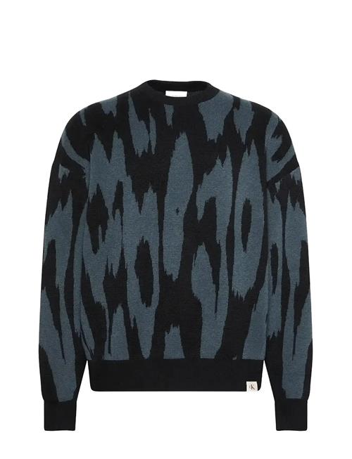 Calvin Klein Jeans | Ls Abstract Jacquard Crwnk Swtr | XXL
