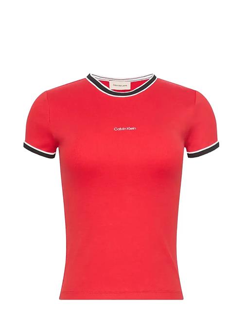 Calvin Klein Jeans | Ss Color Block Cotton Rib Baby T | S