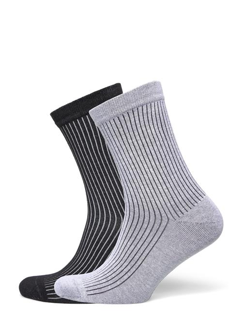 Organic Basics | Core Rib Contrast Socks 2-Pack | 39-42