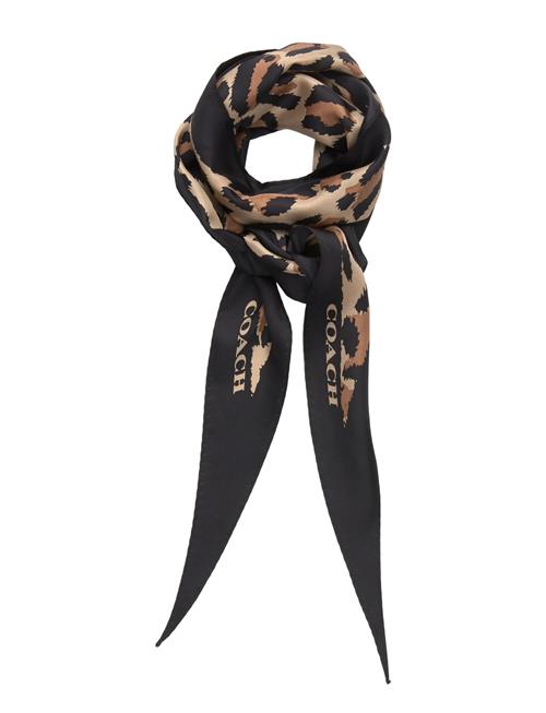 Coach Accessories | Leopard Printed Silk Elongated Triangle | ONE SIZE