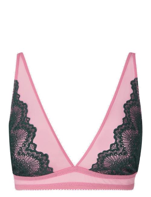 Understatement Underwear | Lace Mesh Plunge Bralette | L