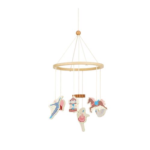 Cam Cam Mobil Af Træ Carousel  Carousel One Size  Rød  One Size  unisex