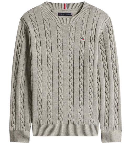 Tommy Hilfiger Bluse - Strik - Cable - Mid grey HeatherGrey