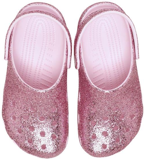 Crocs Sandaler - Chunky Glitter Clog T - Pink Milk