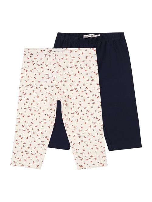 MINYMO Leggings  creme / natblå / rød / sort