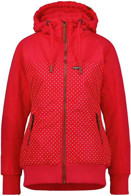 alife & kickin Overgangsjakke 'MaliaAK B'  brun / rød / hvid