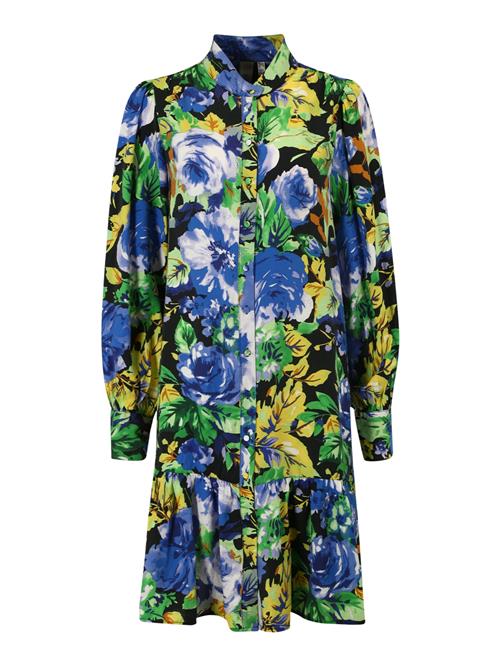 YAS Tall Blusekjole  blå / gul / grøn / sort